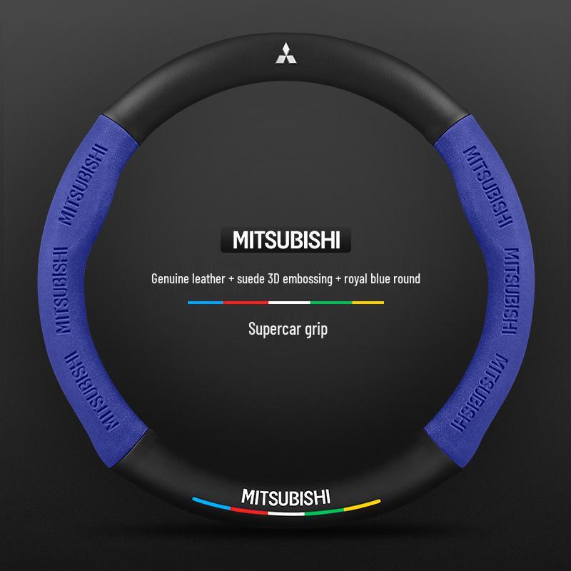3D embosovaný potah volantu Mitsubishi: Celoroční, Protiskluzový, Prodyšný, Unisex střih.