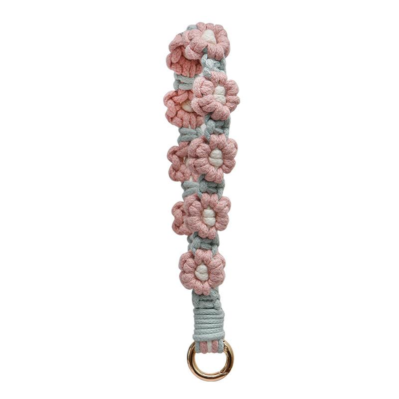 Handy-Lanyard, Blumen-Handykette, Handgewebt, Hochwertiges Kamera-Lanyard, Ins-Anhänger, Gänseblümchen-Handy-Lanyard für Damen