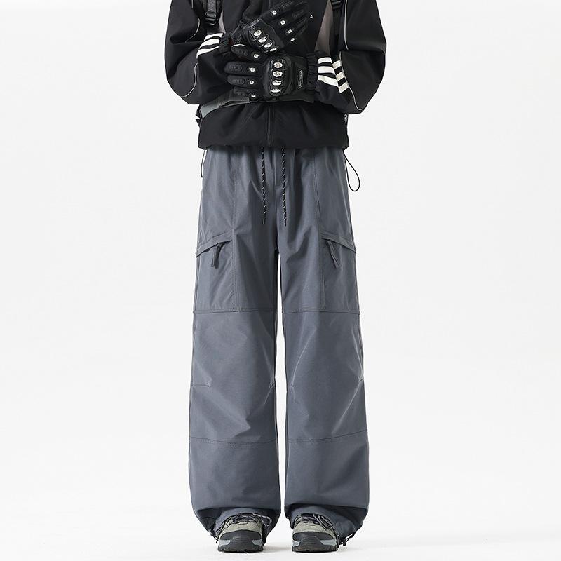 Men S Loose Fit Cargo Pants Outdoor Hiking Waterproof Casual Trousers