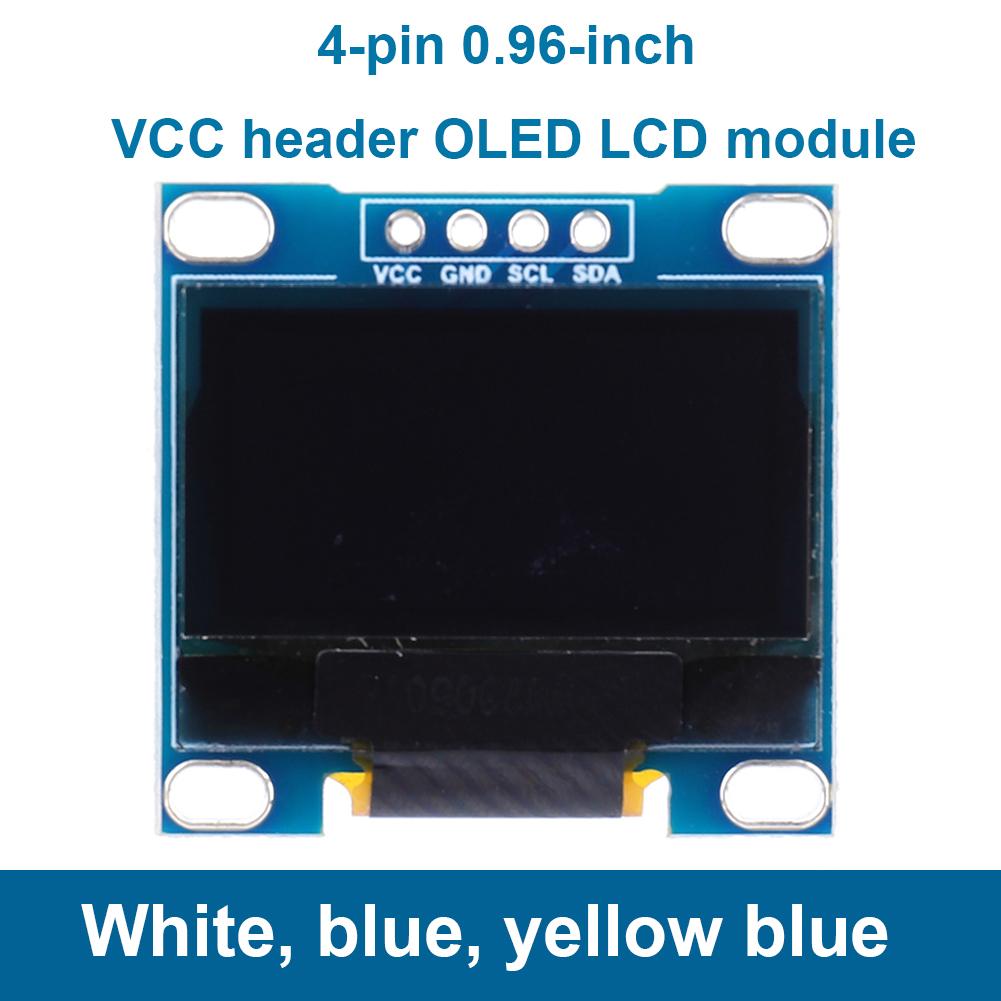Micro Breakout Screen 128*64 Display Screen Circuit Board 4 Pin DC 3.3-5V I2C IIC White/Blue/Yellow Blue Electronic Components