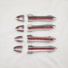 8PCS Chrome Car Accessories Plated Door Handle Bowl Cover Trim Paste Style For Kia Picanto Morning 2011 2012 2013 2014 2015