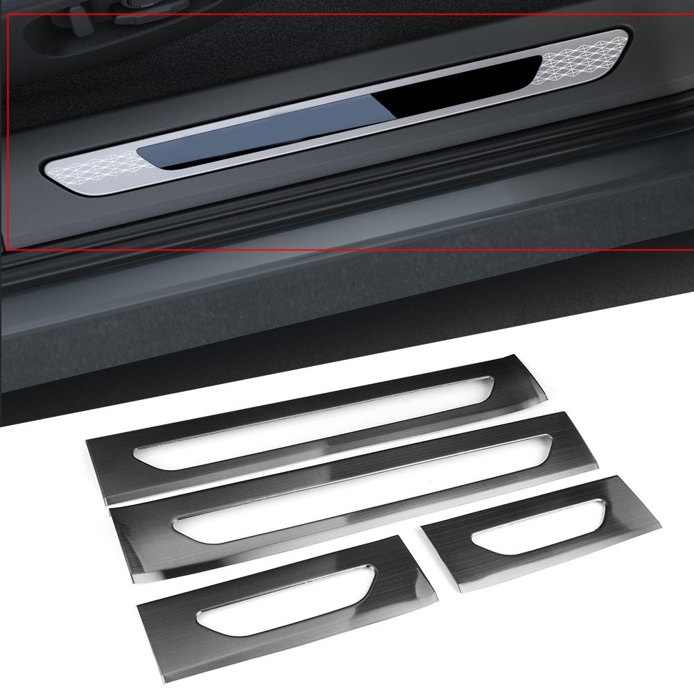 4Pcs Interior Door Sill Scuff Trim Cover Fit for Range Rover Evoque L551 19 20