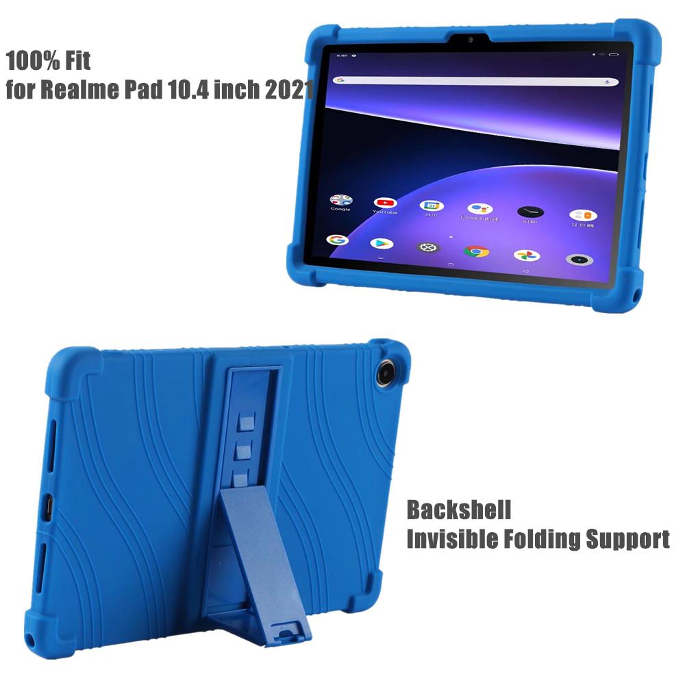 Custodia in silicone per Realme Pad 10.4 pollici 2021 Tablet Supporto pieghevole Custodia protettiva per Realme Pad Cover Cases
