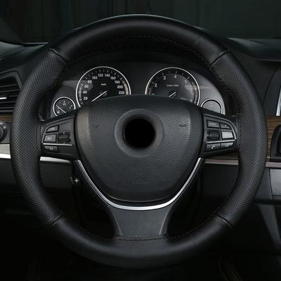 2024 Nova Capa de Couro para Volante de Carro Capa de Manopla Geral para Todas as Estações Capa de Manopla de Volante de Carro Costurada à Mão Decoração de Carro