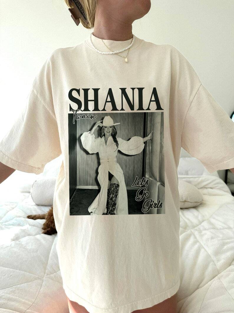 Shania Twain shirt, 90s Shania Graphic Short Sleeve Cotton T-shirt Unisex XXXXL