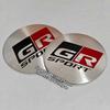 4pcs 56mm 60mm GR Aluminum Wheel Hub Center stickers for Toyota Modified hub center cap sticker Car Accessories