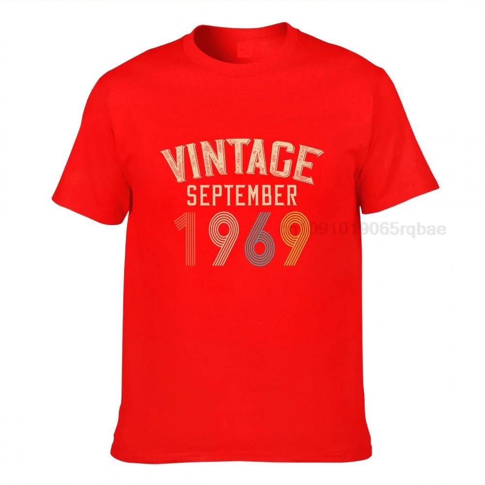 Birthday Gift Vintage September 1969 Classic Oneck T Shirt Birthday T Shirts Summer Shirts Unisex Summer Tops Beach T Shirts