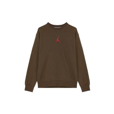 Felpa a Maniche Lunghe Cartoon con Logo Uomo felpa Oliva HV1750366
