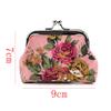 Women Coin Purse Flower Printing Ladies Coin Purse Pocket Coin Pouch Key Credit