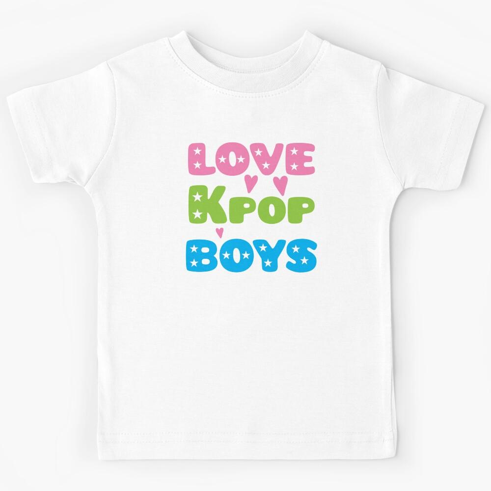 love kpop boys Kids T-Shirt 150