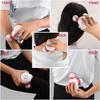 Handheld Massager Mini Portable Vibrating Body Massager with LED Light for Hand Head Neck Back Legs Arms Pain Release, Battery Operated, Easy Hand Gri