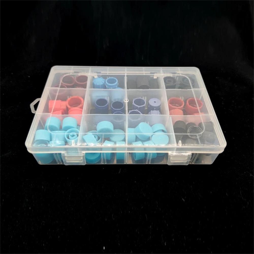 77Pcs Car Auto A/C R134a R12 High & Low Side AC Valve Core Dust Cover Caps Set