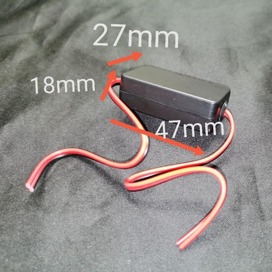 12V DC Stromrelais Kondensator Filter Anschluss Gleichrichter für Auto Rückspiegel Rückfahrkamera Gleichrichter Auto Auto Kamera Filter