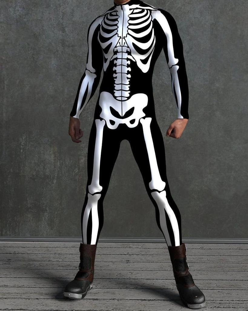 Halloweenský 3D digitálně potištěný body pro dospělé na cosplay a kostýmové párty