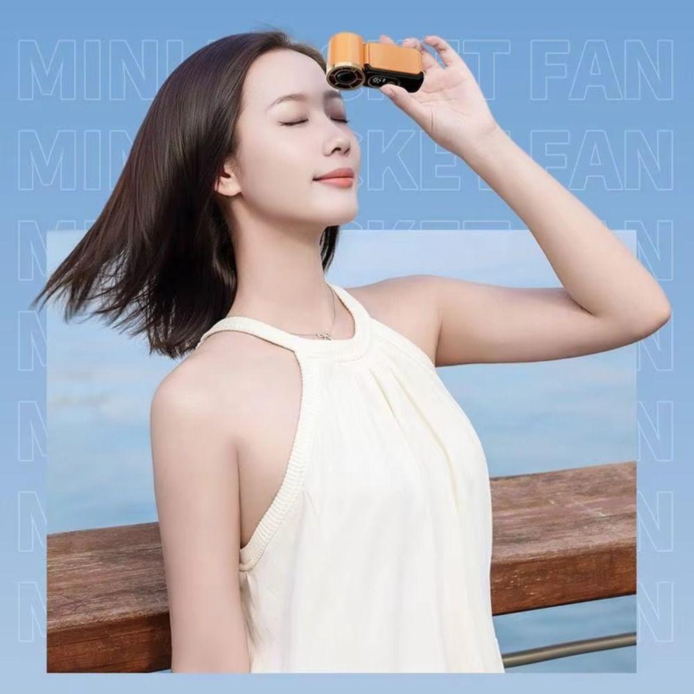 Rechargeable Handheld Fan LED Display Mini Fan Portable Mini Portable Fan Outdoor Use
