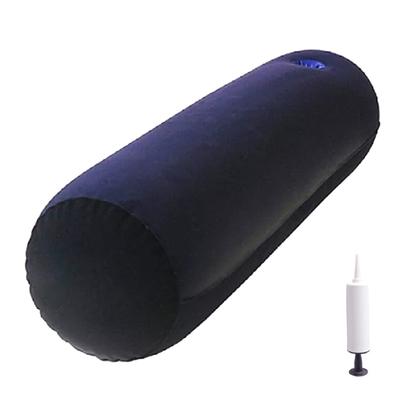 NOELAMOUR Air Body Pillow, Cylindrical with Holes, Lumbar Pillow, High-Resilience Air Cushion, Long Pillow with Air Pump, PVC, 22cm X 86cm
