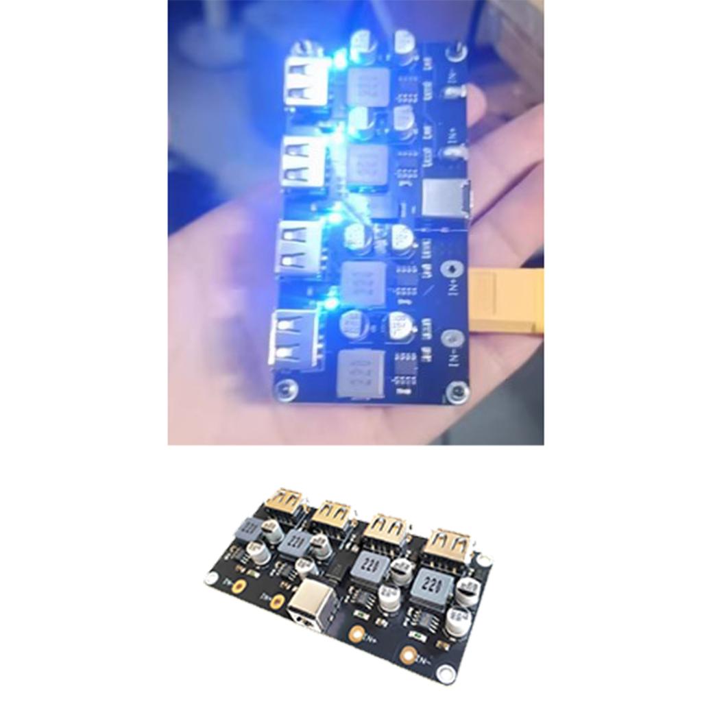 USB QC3.0 QC2.0USB Abwärtswandler Schnellladung Step-Down-Modul Effiziente Stromversorgung für mehrere Geräte 12V24V Eingang