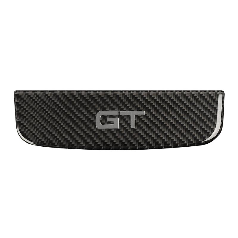 For Ford Mustang GT 2015-2021 Accessories Carbon Fiber Style Interior Car Storage Box Trim Cover Trim Sticker Decal Decoration