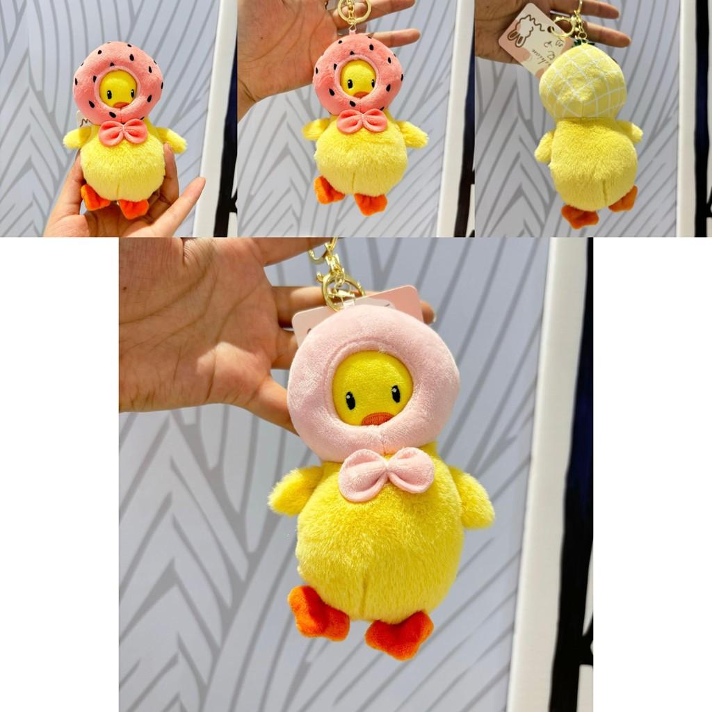 Charming Soft Toy Duck Pendant Keychain Featuring Vibrant Colors For Accessories