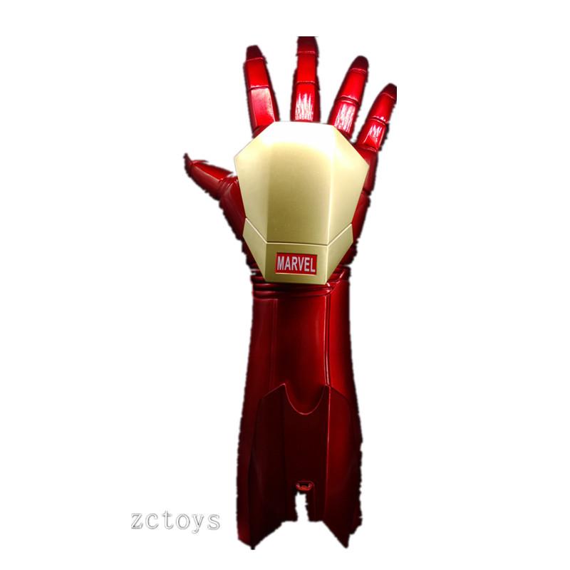 1:1 Iron Man Luminous Helmet & Gloves with Laser Cosplay Props - Wearable Teen Model Toy