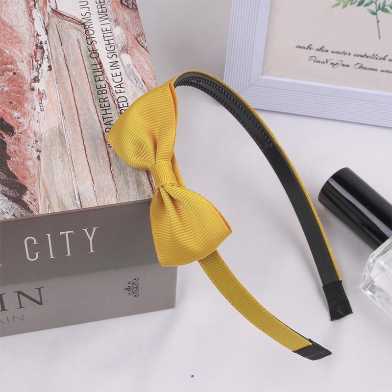 1PCS Cute Solid Color Ribbon Hair bands for Baby Girls Bows summer Headband for girls Kids Fashion Hair Aceessories  FDr10