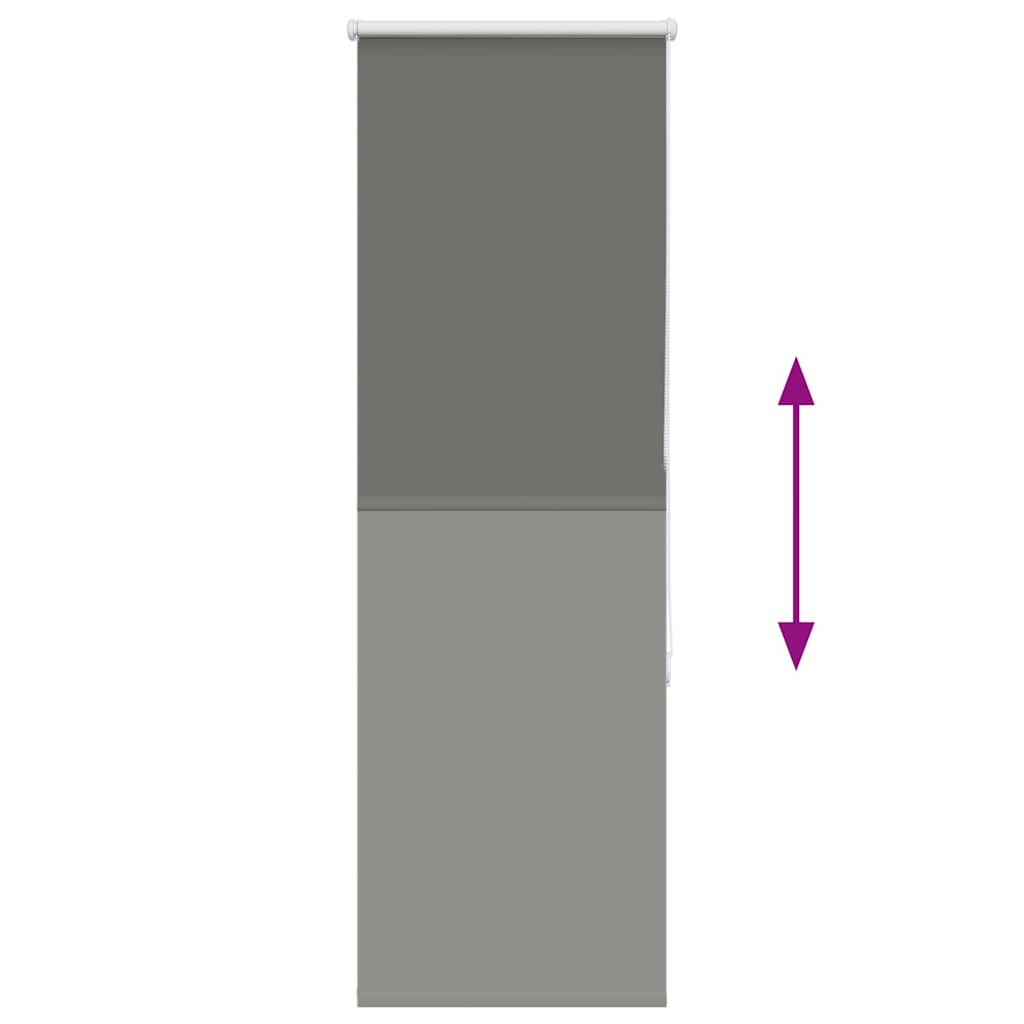Roleta Zaciemniająca Szara 40X175 Cm Szerokość Tkaniny 35,7 Cm