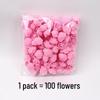 100-delige set schuimbloemen van 3,5 cm: PE Gesimuleerde Roos, Beer, Eenhoorn voor DIY Snoepdoos Decoratie.