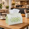 1pc Minimalist Plant Design Tissue Holder, Green Apple Slice Unique Home Living Room Organizer, Easy Color Tissue Holder, Napkin Dispenser