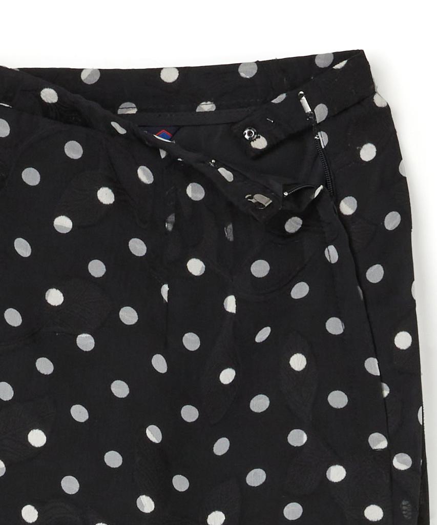 Penfield Dot Flower Layered Skirt Black_Fs2Ws84F
