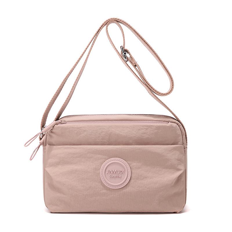 

Multi-layer Messenger Bag Women s Nylon Bag Middle-aged Mother s Bag Shoulder Bag розовый