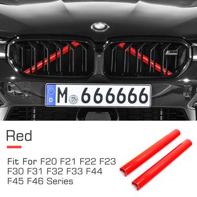 2 Stück Nierengitter V-Strebe M-Sport Gitter Zierleisten-Kit - V-Strebe für BMW F20 F21 F22 F23 F30 F31 F32 F33 F34 F35 F36 F40 F45 F46