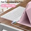 Pink Magnetic Bluetooth Keyboard Case for iPad 10th Gen 10.9 Inch 2020 iPad 11 A16 Protective Cover
