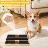 Hölzerne Hunde-Nagelkratzbrett Tragbar Welpen-Nagelfeile Spielzeug Sicheres Welpen-Krallenkratzbrett mit Leckerli-Fach für Hund Katze