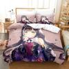 Kawaii Anime Princess Connect! Re Dive Bedding Set Boys Girls Twin Queen Size Duvet Cover Pillowcase Bed Kids Adult Home Textile