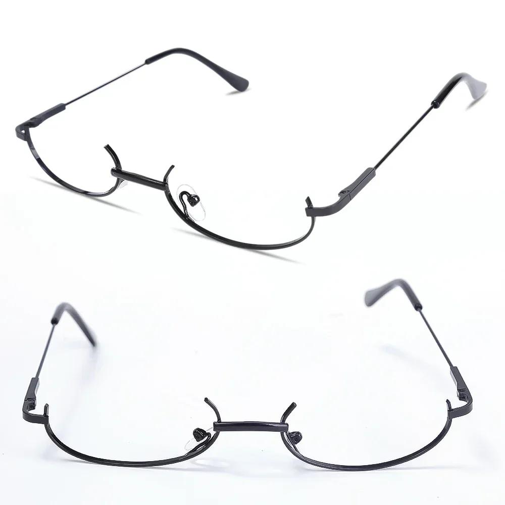 Mote Metall Brilleinnfatning Halv Innfatning Uten Glass Jente Chic Harajuku Cosplay Festdekorasjon Tilbehør Fotostøtte