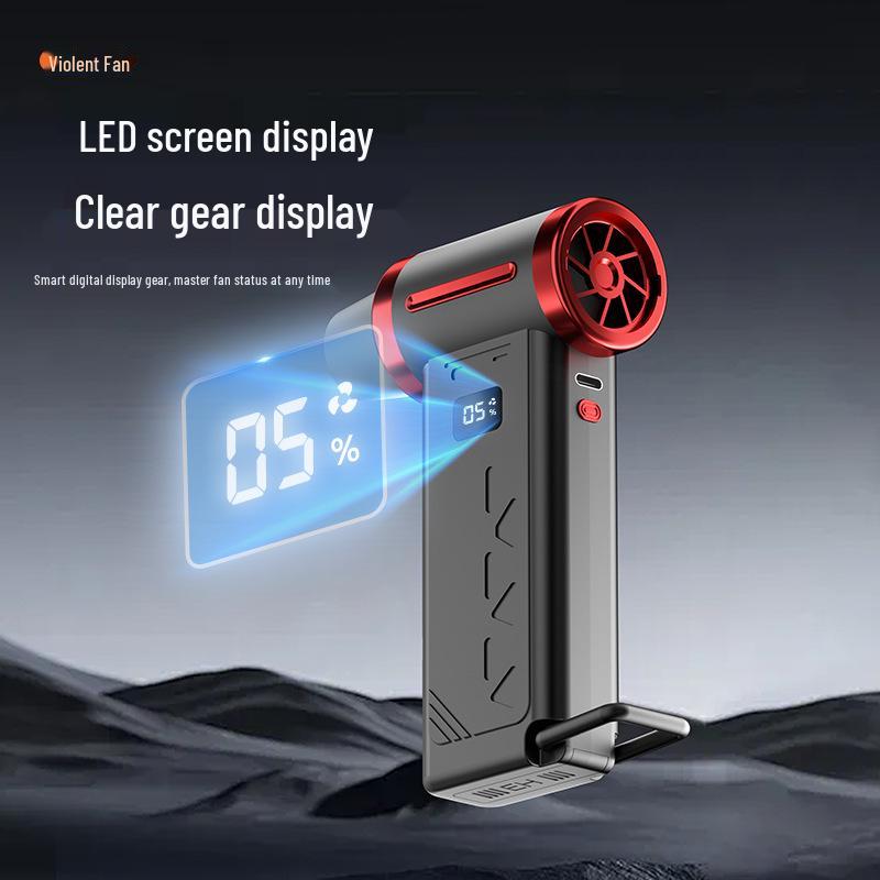 Portable Dual-Use High-Pressure Turbine Fan with Lighting
