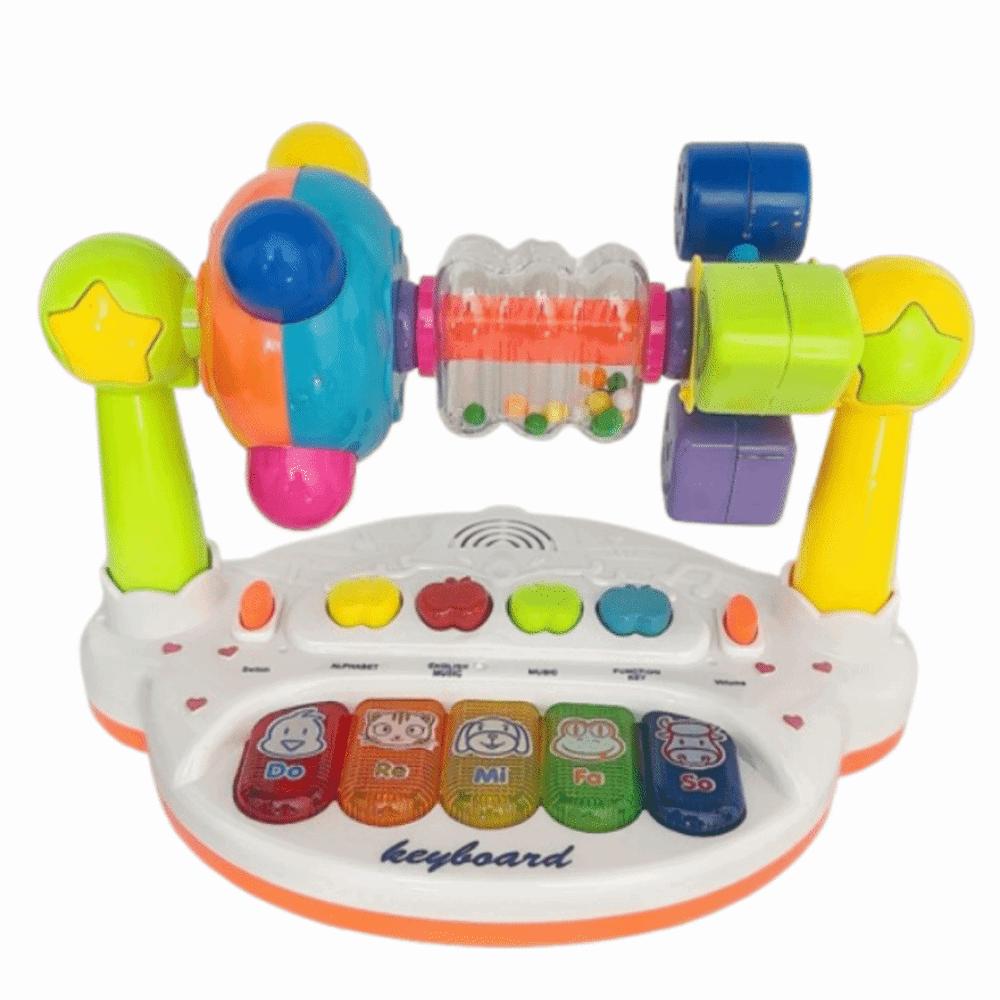 Rotating Bell Baby Music Piano Toy Interactive Early Educational Music Toy  Children