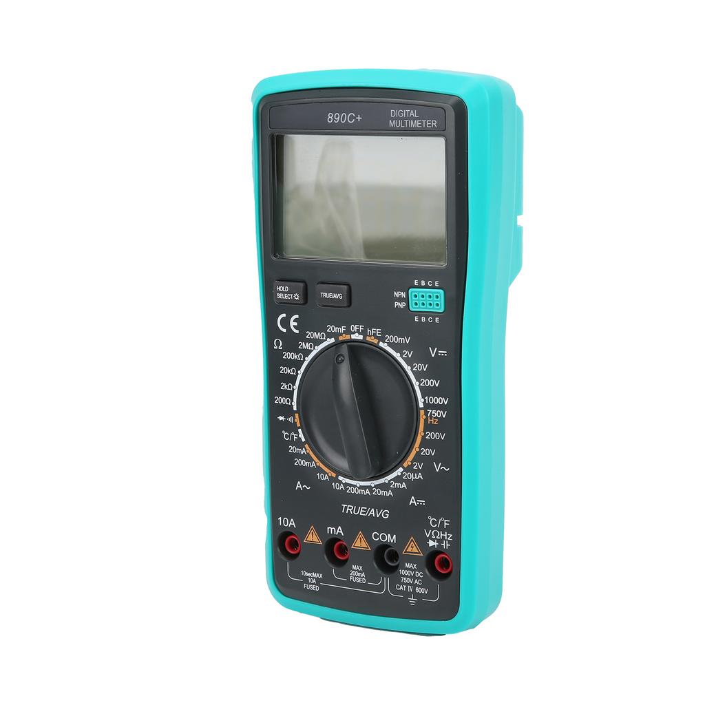 Multimetro Digitale 890C+ con Temperatura Protezione Anti-Bruciatura Automatica Misuratore di Tensione e Corrente