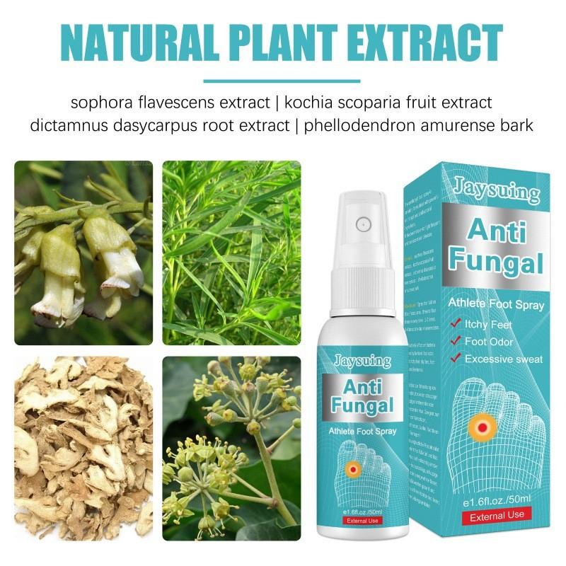 Jaysuing Athlete Foot Spray For Odor And Itching Relief With Soothing Freshness 50ml