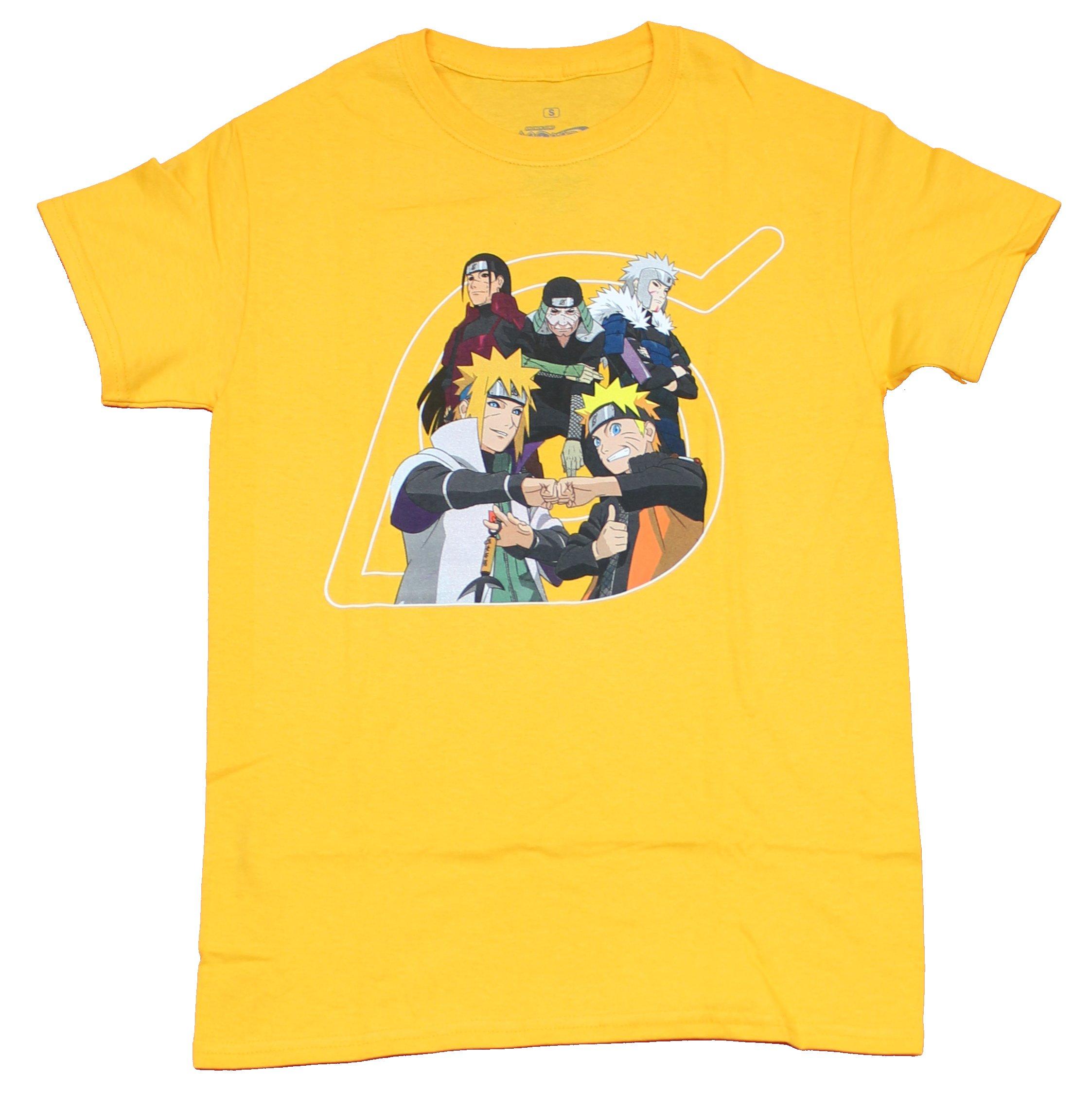 Naruto Shippuden Mens T-Shirt - Fist Bump Group in Symbol L