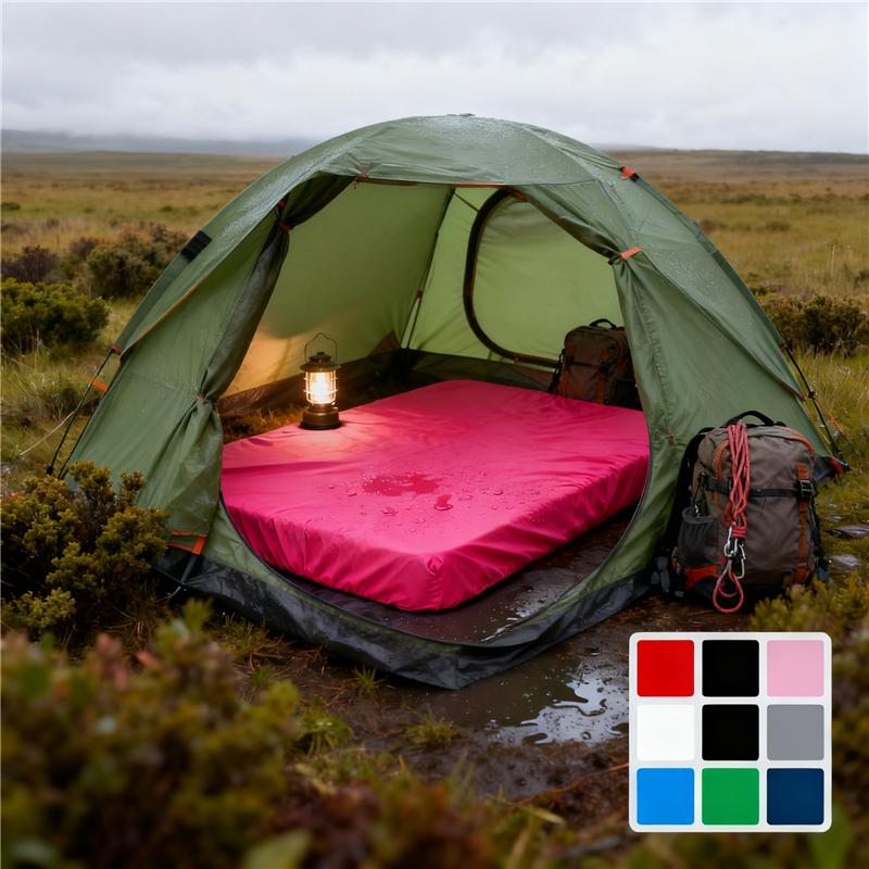 Waterproof Moisture-Proof Camping Mattress Fitted Sheet - Tent Bed Cover Durable Outdoor Bed Protector for Camping, Hiking & All-Weather Outdoor Use