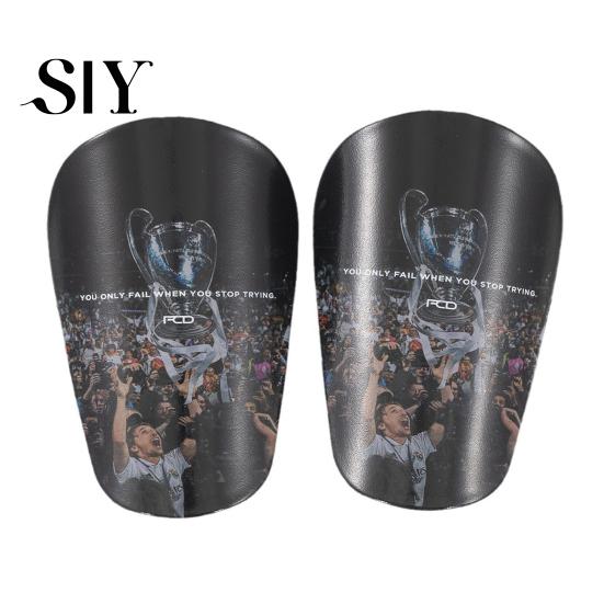 Mini Size Soccer Shin Pads 1 Pair Miniature Football Guards Leg Protector EVA Foam for Men Women Tiny Protective Training Competition Lightweight