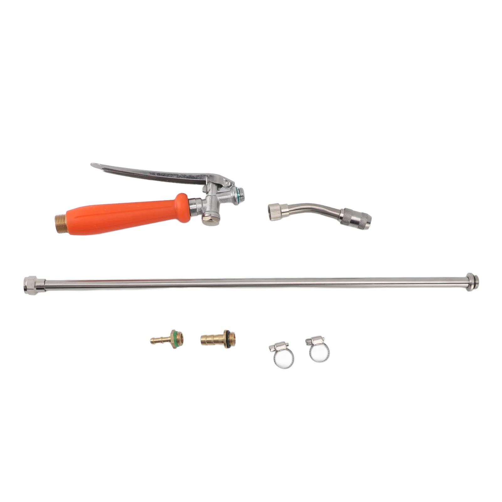 Распылительная трубка из нержавеющей стали, регулируемая, с медным соплом, стержень распылителя для полива растений, чистки автомобиля