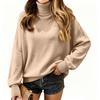 Women's Color Turtleneck Top Casual Fashion Base Layer