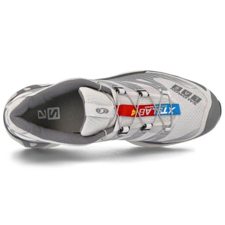 SALOMON XT 4 Comfortable Cushioning Slip Resistant Abrasion Resistant Low top Running Shoes Unisex Silver L41395500