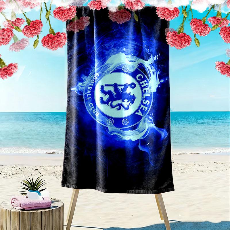The Blues Print Beach Towel, Large Soft Quick Dry Towel for Beach Camping Swimming