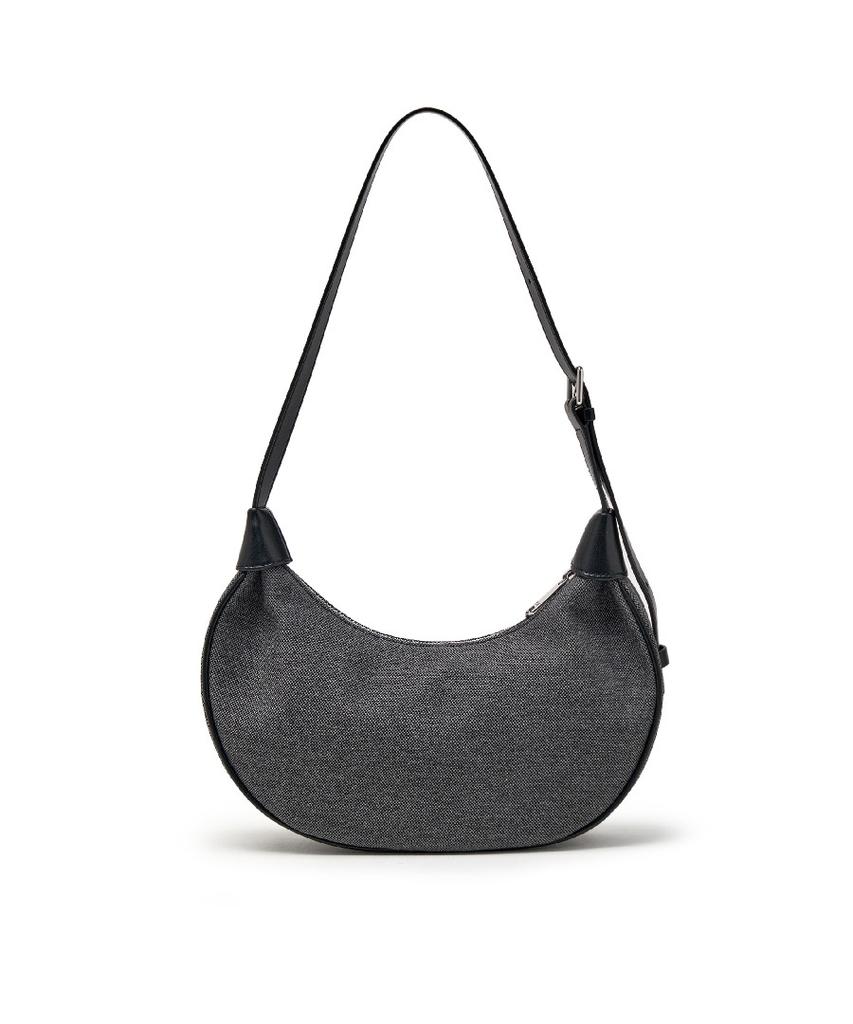 Mlb Basic Canvas Hobo Bag Ny (Black)