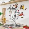Removable Wall Decals PVC Kitchen is The Heart of The Home Peel and Stick Wall Sticker  Kitchen