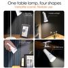 Multifunctional LED Desk Lamp with Clip Magnetic Handheld Stand USB Type-C Rechargeable Touch Control Dimming for Reading Office