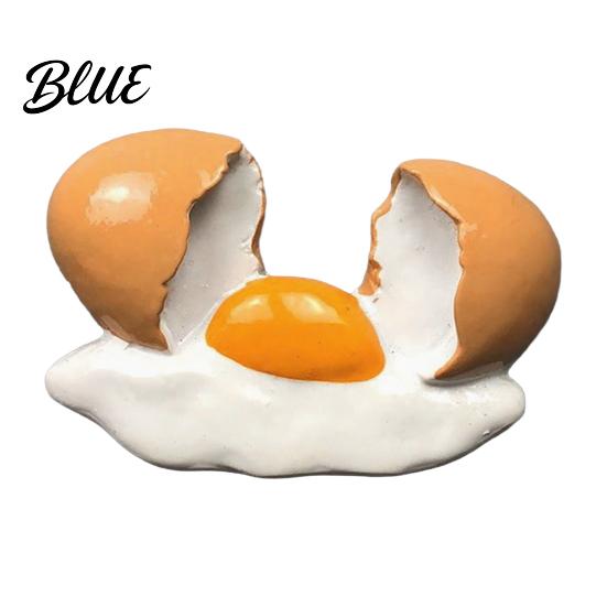 Egg Design Magnet Kitchen Decoration Magnet 3D Resin Simulated Refrigerator Decorative Fridge Memo Notes Photo Holder for Home Office
